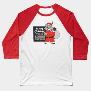 Christmas Raccoon Baseball T-Shirt